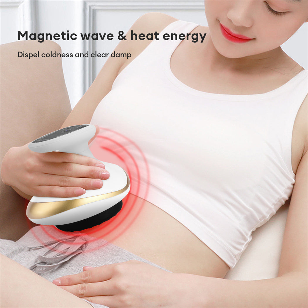 Premium Cupping Massager LCD Display Vacuum Suction Cups EMS Anti-Cellulite Fat Burner, Slimming Therapy with Magnet &