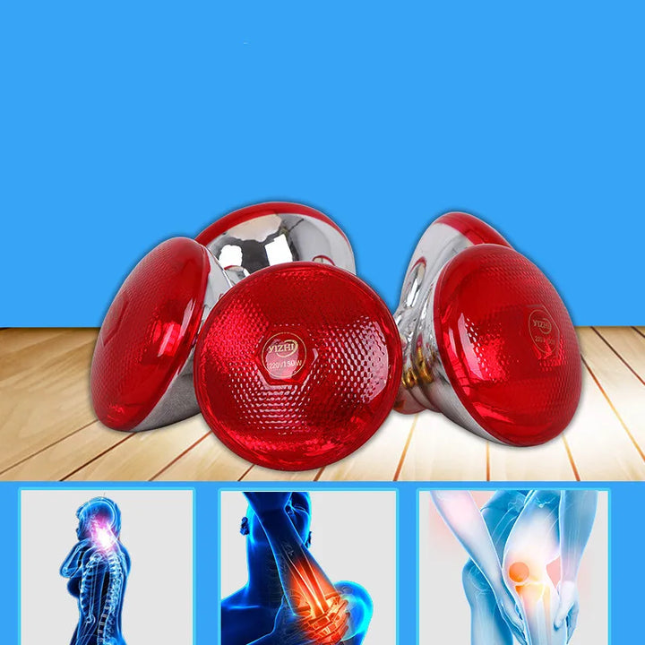 Premium Infrared Therapy Bulb 100W 150W for Deep Heat Pain Relief, Muscle Relaxation, Body Ache, Neck, Joint, and Arthritis