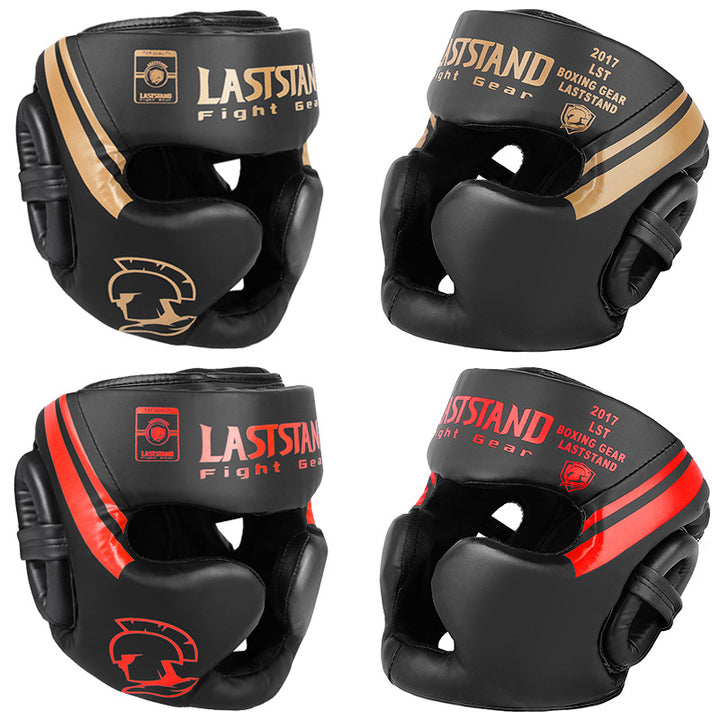 High-Quality Kick Boxing Headgear - Protective Helmet for MMA, Karate, Muay Thai, Free Fight Training, Durable PU Leather