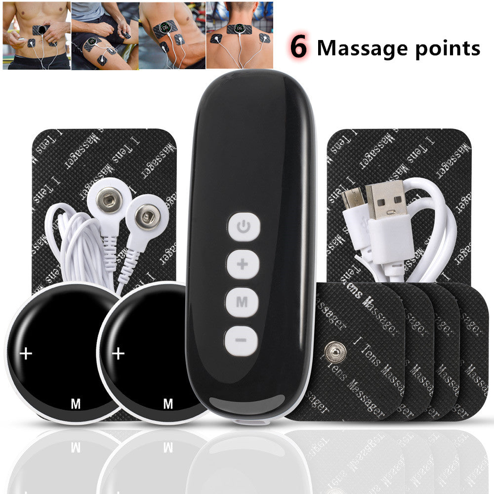 High-Quality Mini Wireless EMS TENS Muscle Stimulator - Portable Body Massage Therapy Tool with 10 Modes & 39 Intensity 