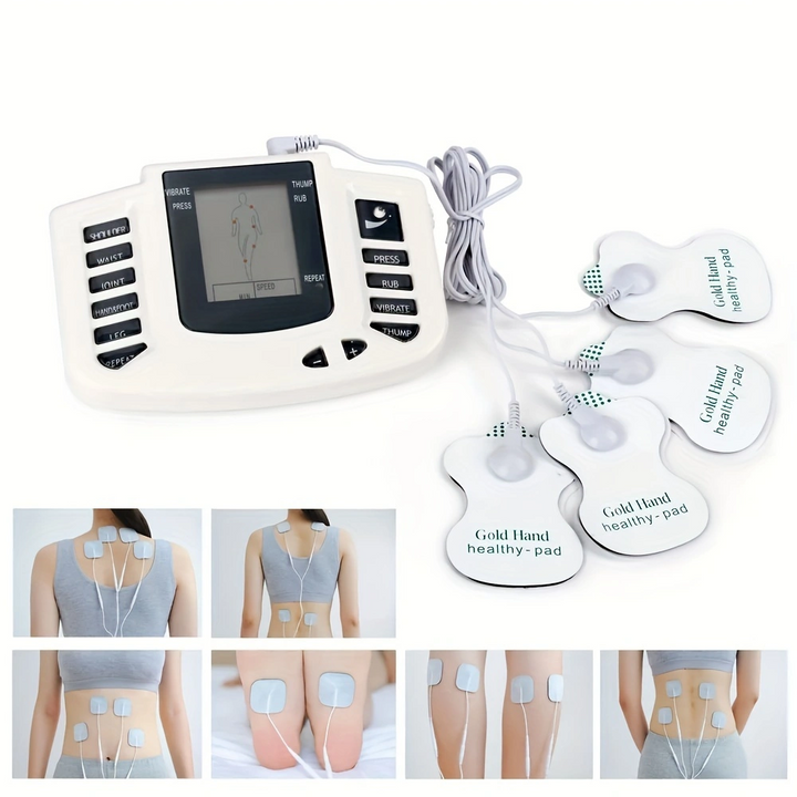 High Quality TENS EMS Muscle Stimulator 16-Mode Electric Acupuncture Body Massager for Pain Relief, Muscle Relaxation,  