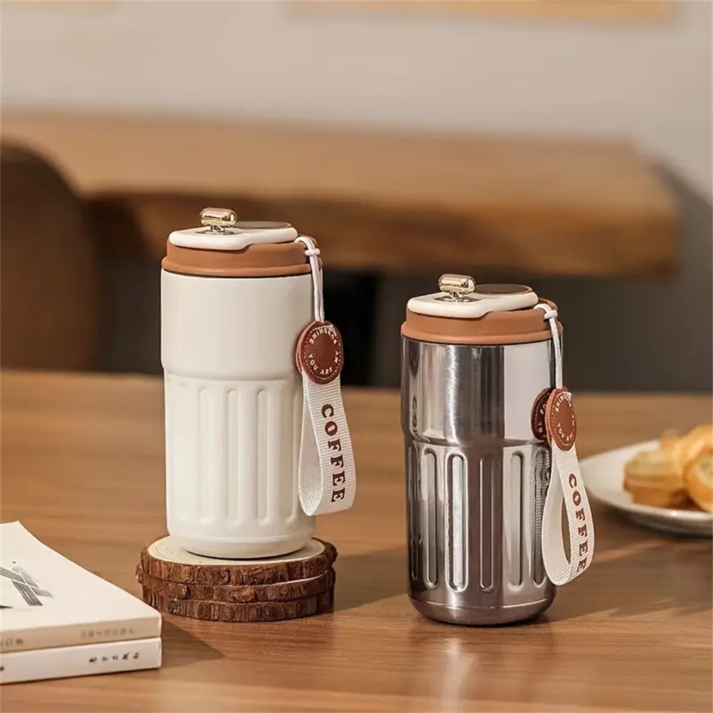 Premium 450ml Thermos Bottle – Smart Temperature Display, 316 Stainless Steel, Vacuum Insulated, Portable Coffee & Thermal Mu