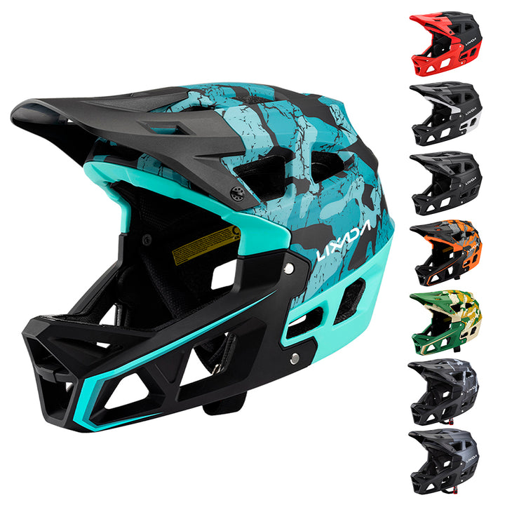 Premium Full Face Mountain Bike Helmet – Lightweight Adult Downhill MTB Racing Helmet with 31 Vents, Detachable Liner, EPP 