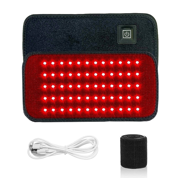 Premium LED Red Light Therapy Pad for Face and Body Pain Relief – 660nm & 850nm Portable Beauty Device with Adjustable