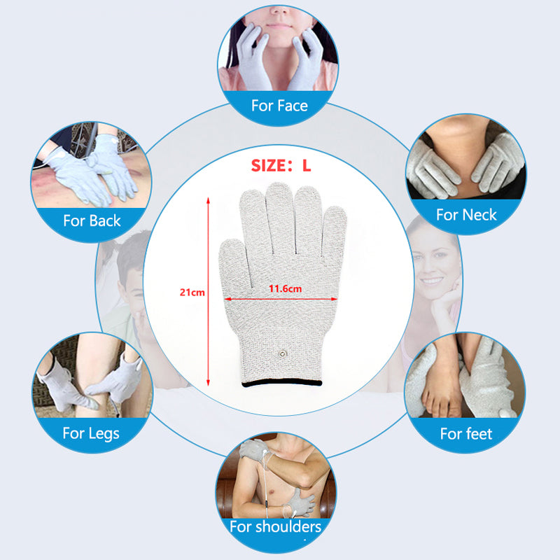 Premium Digital EMS TENS Muscle Stimulator for Body Massage - Acupuncture Therapy Machine with LCD Display, Adjustable 