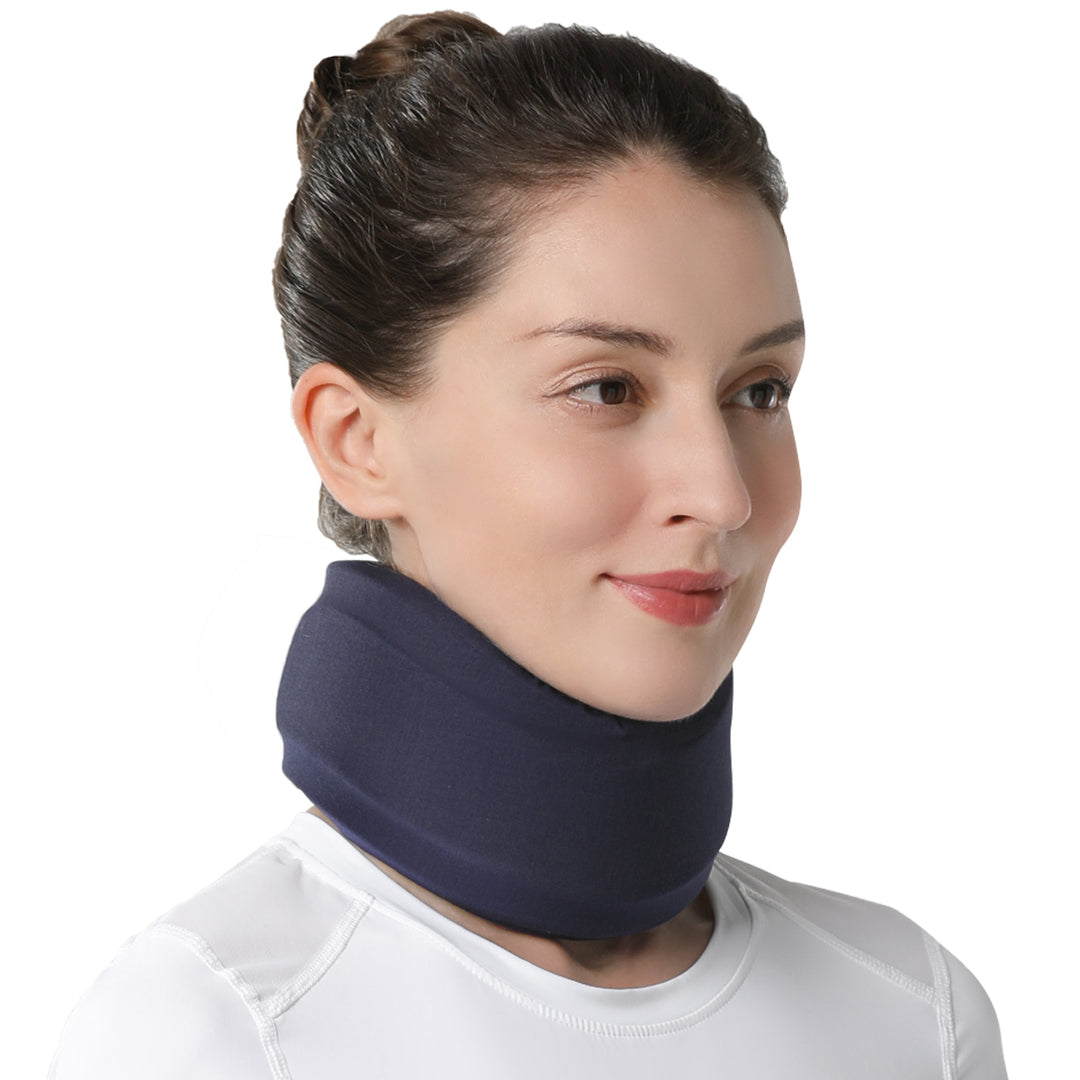 Premium Adjustable Neck Brace Foam Cervical Collar for Pain Relief, Comfortable Support for Home Use and Sleeping, Various 