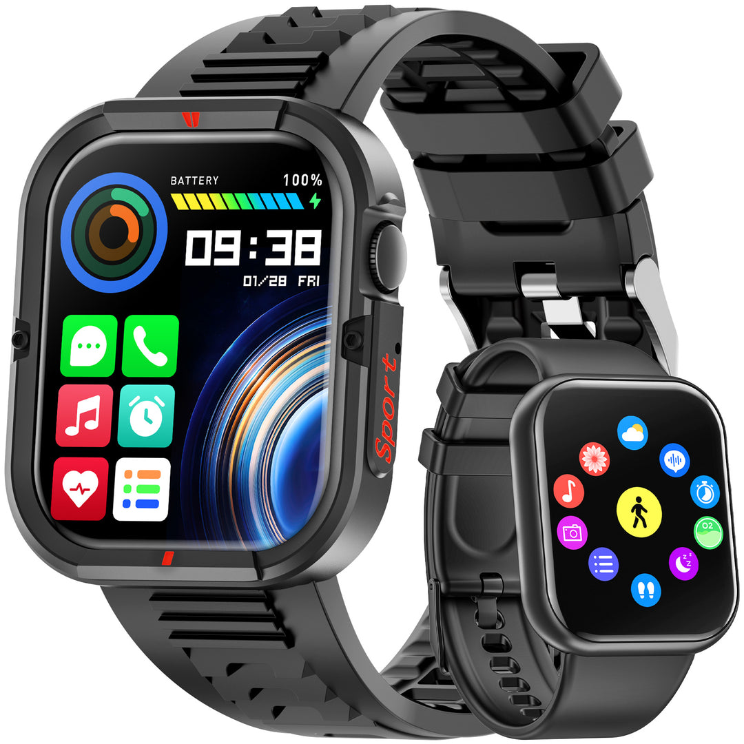 Premium Smartwatch for Men & Women – 1.85" HD Screen, Bluetooth Call, Sports Mode, Heart Rate, Blood Pressure Monitoring,