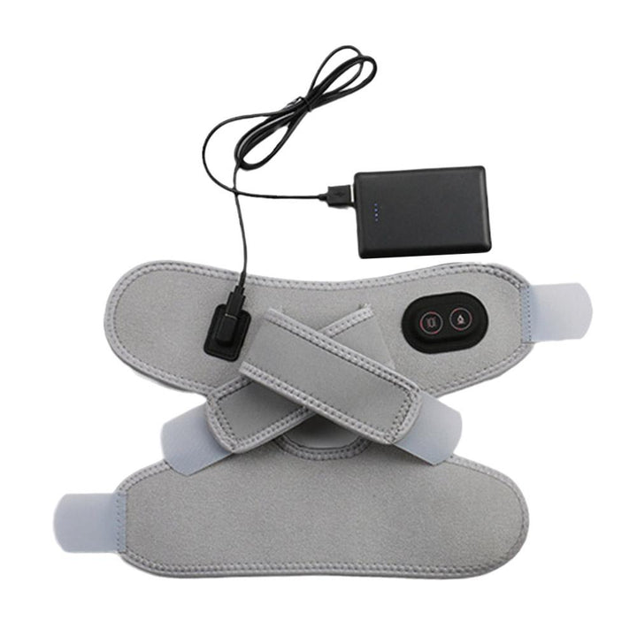 Premium Heated Ankle Massager with Foot Heating Pad for Achilles Tendonitis Relief | USB Powered, 3 Heat & Massage Levels |