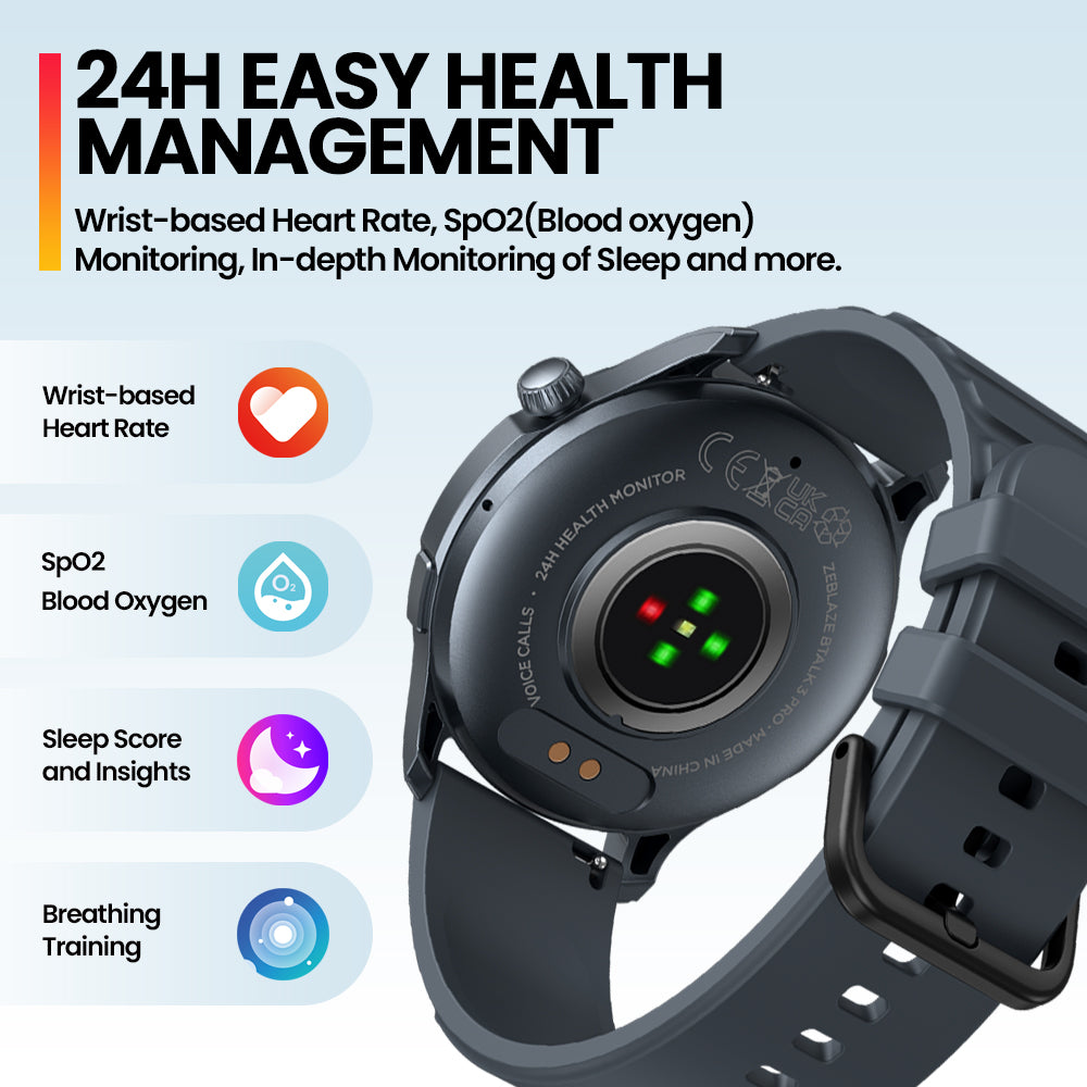 High Quality Smartwatch – 1.43" AMOLED Display, Bluetooth Calling, Health & Fitness Tracking, 100+ Sports Modes, 14-Day 