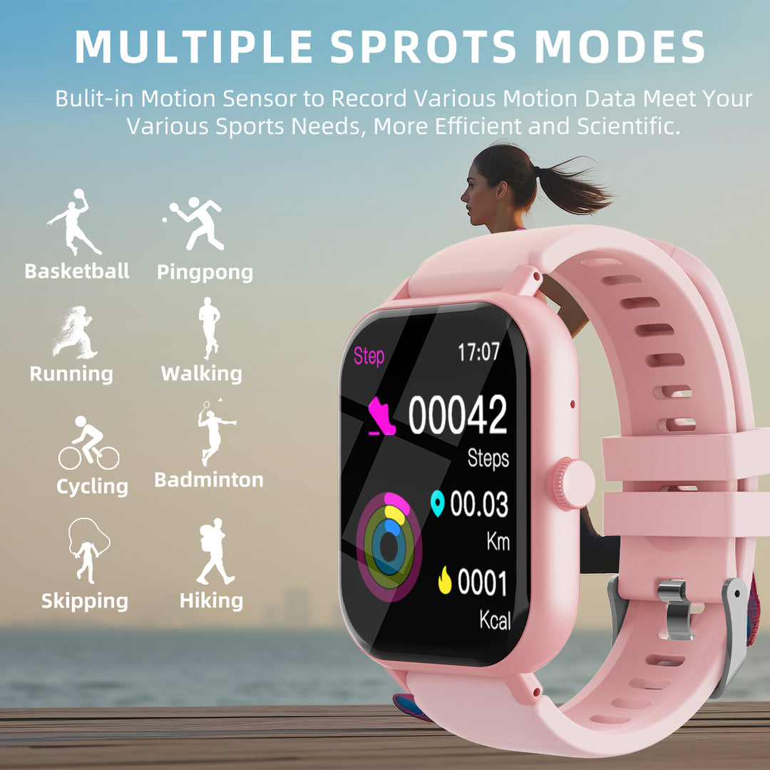 Premium Smartwatch for Men & Women – 1.85" HD Screen, Bluetooth Call, Sports Mode, Heart Rate, Blood Pressure Monitoring,