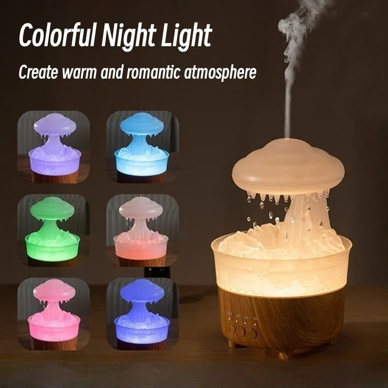 Premium 300ml Remote Control Aromatherapy Diffuser with Ultrasonic Mist, Colorful LED Lighting, and Auto Shut-Off for Home