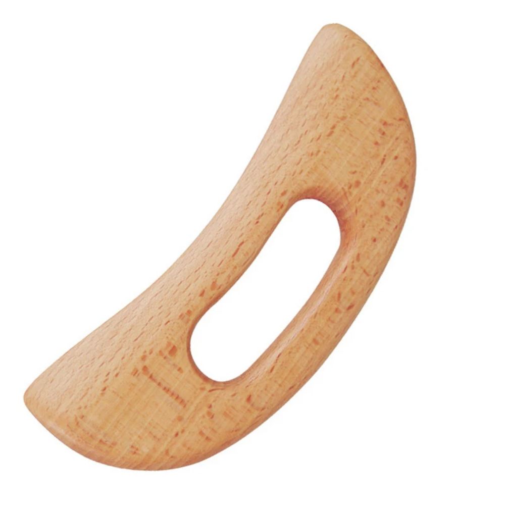 Premium Wooden Gua Sha Tool for Body Massage Therapy, Slimming Scraping Board for Acupoint Massage on Chest, Back, Neck, 