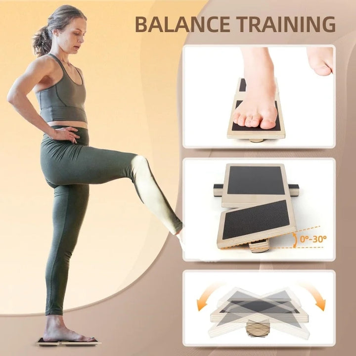 Premium Ankle Balance Board – Foot Strengthener for Pilates & Stability Training, Relieves Plantar Fasciitis, Improves Balanc