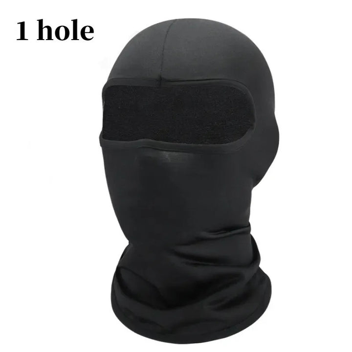 Premium Tactical Full Face Balaclava – UV Protection Ski Mask for Men & Women, Black Army Cap, Multi-Hole Motorcycle & Bike