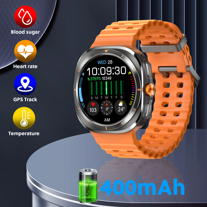 Premium Smartwatch for Men and Women – 1.43" AMOLED Display, IP68 Waterproof, Bluetooth Calling, Heart Rate, Blood Oxygen, 