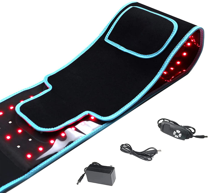 Premium Red & Infrared Light Therapy Belt - 850nm & 660nm LED Slimming Wrap for Fat Burning, Pain Relief, and Full Body 