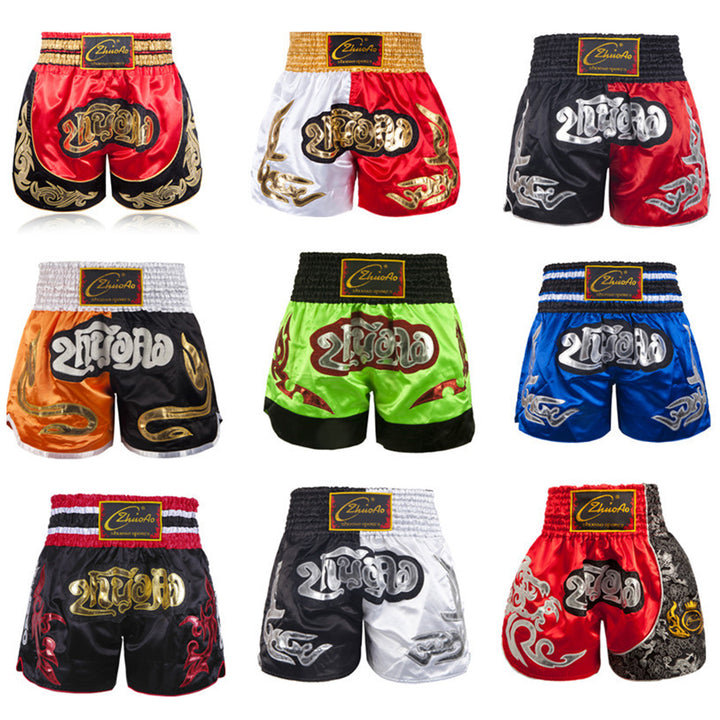 High Quality Muay Thai Fight Shorts – Unisex Kickboxing & MMA Training Pants for Men, Women, Kids, Competition & 