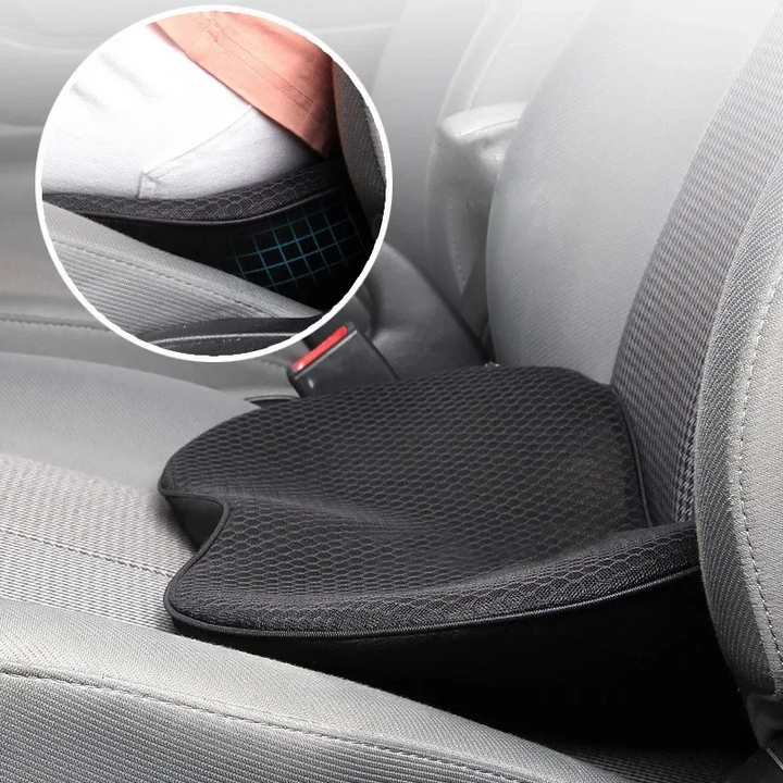 Premium 2 in 1 Multifunctional Car Seat Cushion – Universal Memory Lumbar Pillow for Breathable Comfort, Driver Support, and