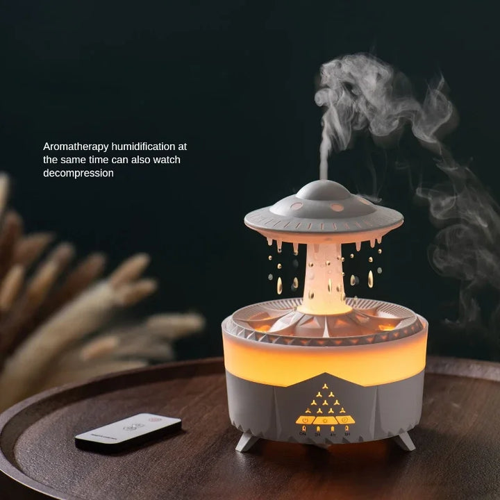 Premium 300ml Remote Control Aromatherapy Diffuser with Ultrasonic Mist, Colorful LED Lighting, and Auto Shut-Off for Home