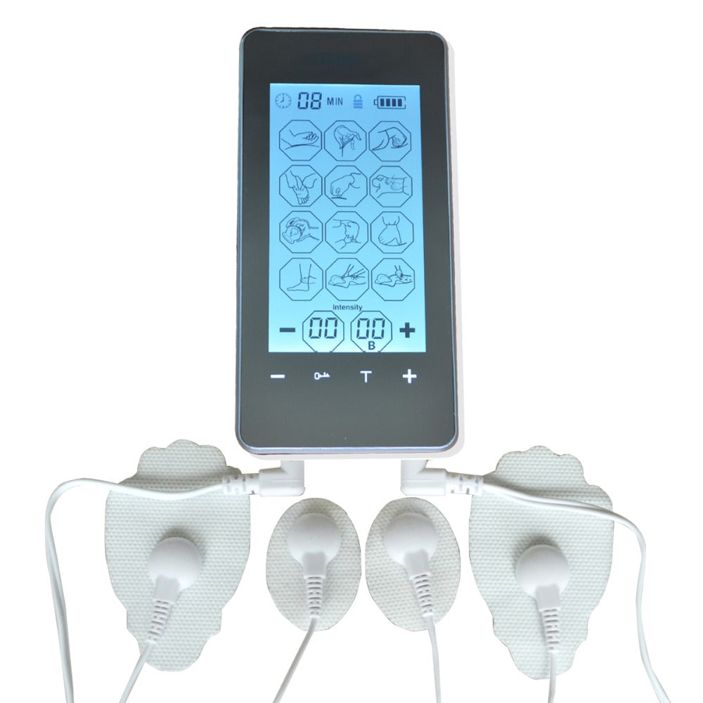 Premium Tens Electrotherapy Massager - Smart Touch Screen Device for Pain Relief, Muscle Stimulation, Health Care with 