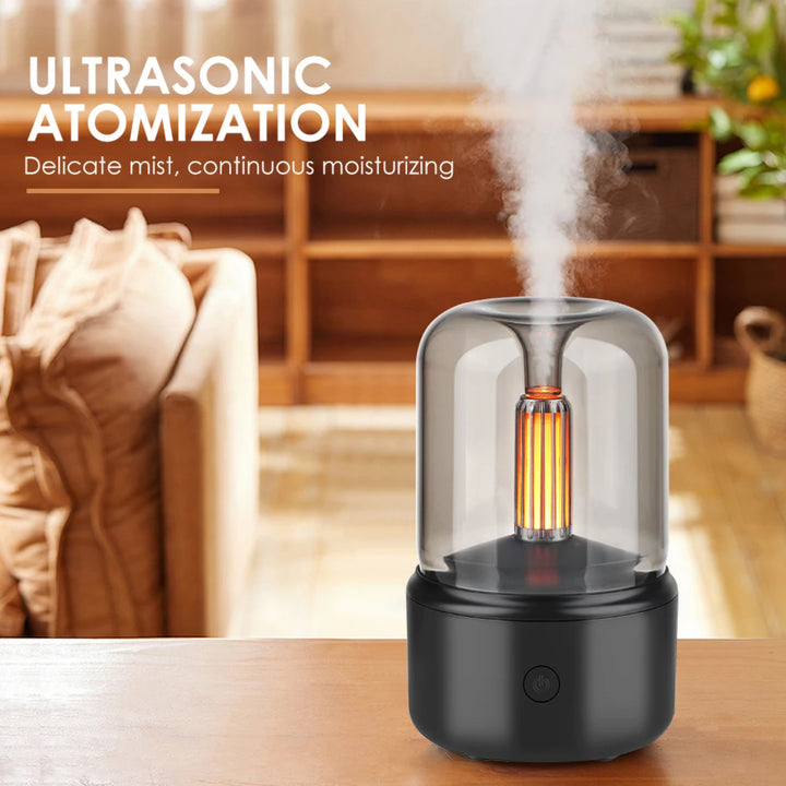 Premium Portable Mini Aroma Diffuser & USB Air Humidifier – Essential Oil Sprayer, Night Light, Cold Mist, 120ml Capacity, 