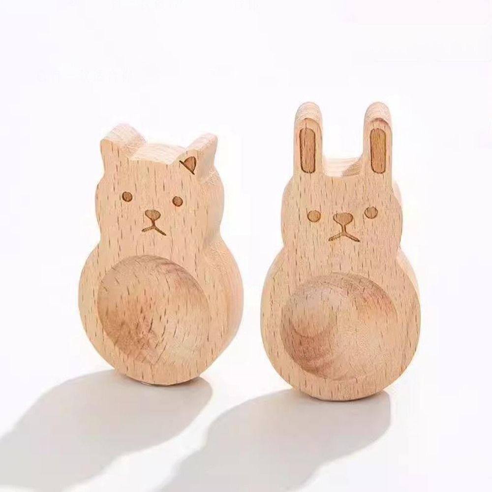 Premium Cartoon Wooden Essential Oil Diffuser – Refillable & Reusable Rabbit Bear Car Ornament, Home & Office Decoration, 