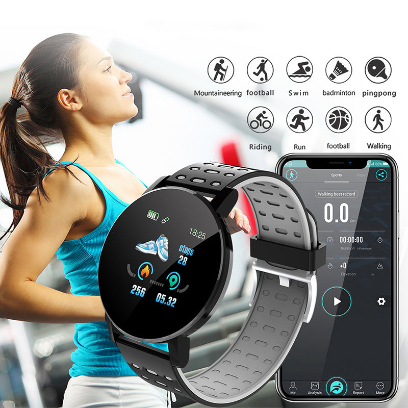 Premium Bluetooth Smartwatch for Men & Women – Heart Rate, Blood Pressure, Blood Oxygen Monitor, Sleep Tracker, Multi-Sport