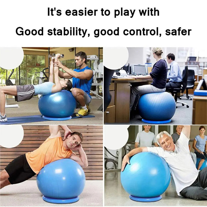 High-Quality Non-Slip Yoga Ball Base – Stable, Explosion-Proof PVC Balance Ring for 45-75cm Exercise Balls, Ideal for Gym