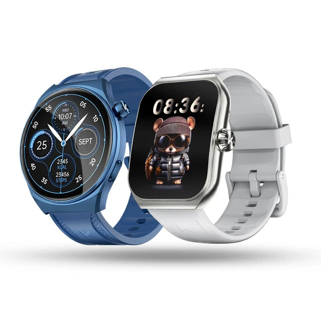 Premium Smartwatch for Men & Women, 1.96" AMOLED, Bluetooth Calling, 100+ Sport Modes, IP68 Waterproof, Health Monitoring,