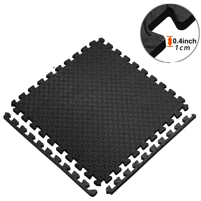 Premium Puzzle Fitness Mat – EVA Interlocking Foam Floor Tiles – Non-Slip, Durable, Waterproof – Protective Sports Flooring for Home Gym, Yoga, Kids Play Area – Easy Assembly & Customizable