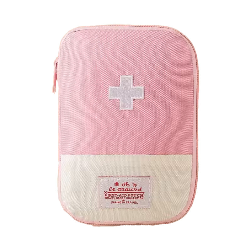 Premium Mini Portable First Aid Kit – Compact Medical Emergency Organizer, Household Medicine Storage Bag for Outdoor 