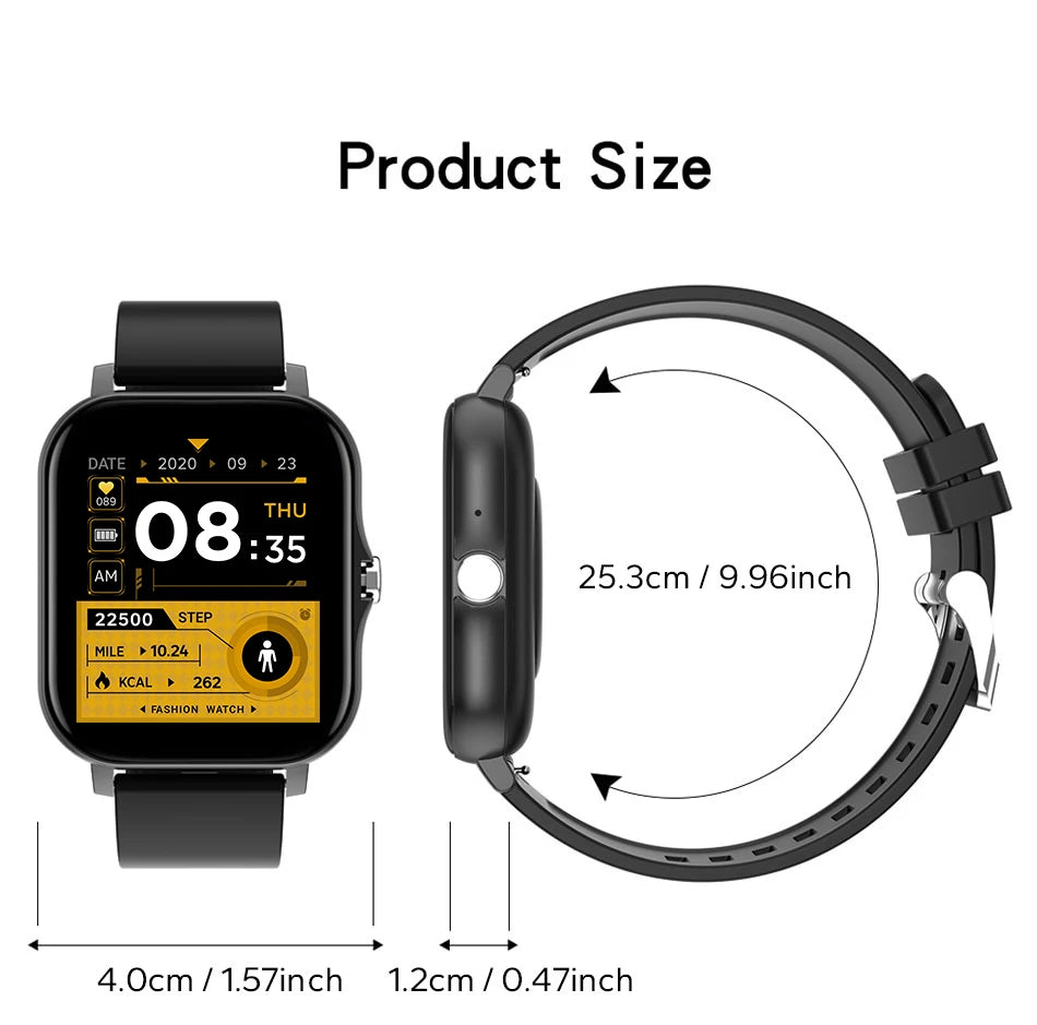 Luxury Smartwatch Android OS - 1.44" Full Touch Color Screen, Bluetooth, Custom Dial, for Men & Women, Smart Watch with Call Feature