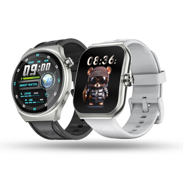 Premium Smartwatch for Men & Women, 1.96" AMOLED, Bluetooth Calling, 100+ Sport Modes, IP68 Waterproof, Health Monitoring,