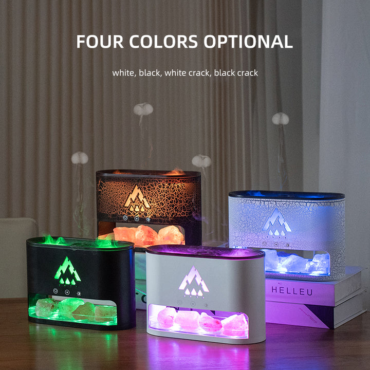 Premium 300ml Flame Aroma Diffuser with Remote Control, Essential Oil Humidifier & 7-Color LED Mist Maker for Home, Auto-Off 