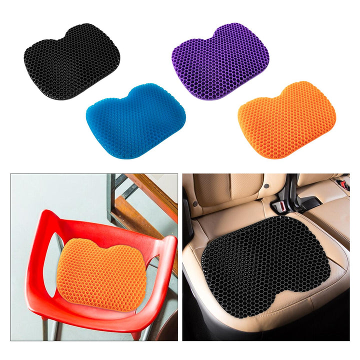 Premium 3D Gel Seat Cushion for Pressure Relief – Breathable, U-Shaped Honeycomb Chair Pad for Office, Car, & Home Use, 