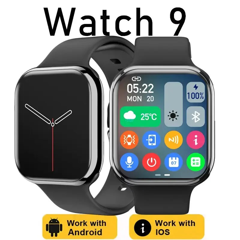 Premium GPS Smart Watch for Men & Women - Always On Display, Body Temp Monitoring, Bluetooth Call, NFC, Compatible with iOS & Android, High-Resolution