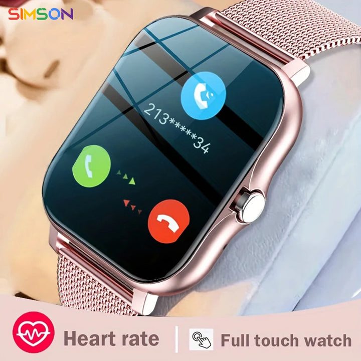 Luxury Smartwatch Android OS - 1.44" Full Touch Color Screen, Bluetooth, Custom Dial, for Men & Women, Smart Watch with Call Feature