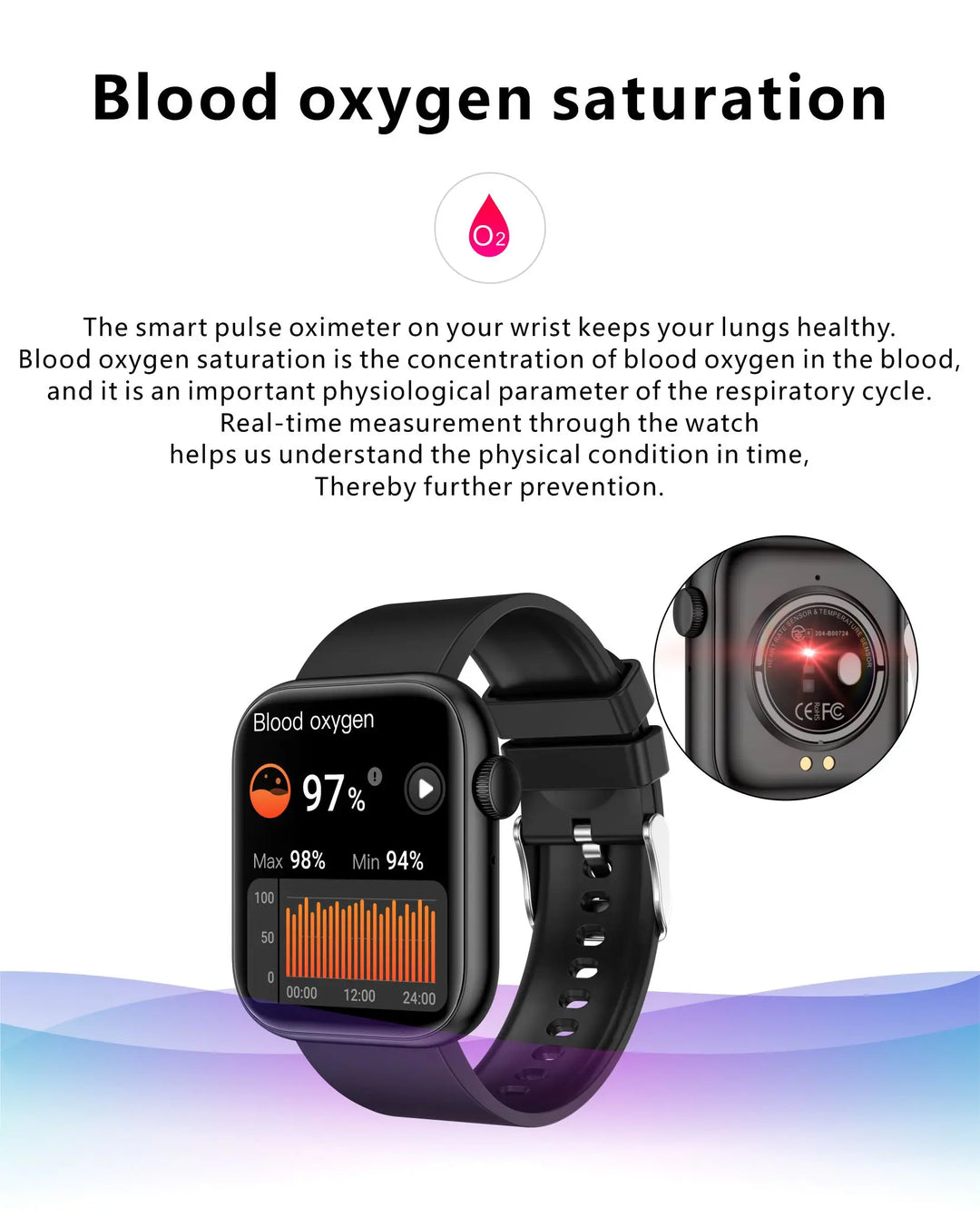 Premium Smartwatch - Wireless Charging, Bluetooth Calls, Fitness Tracker, Custom Watch Faces, Heart Rate Monitoring, Sleep Tracking, Waterproof, Men & Women