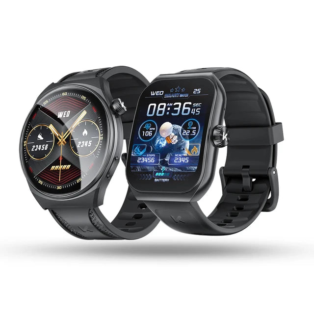 Premium Smartwatch for Men & Women, 1.96" AMOLED, Bluetooth Calling, 100+ Sport Modes, IP68 Waterproof, Health Monitoring,