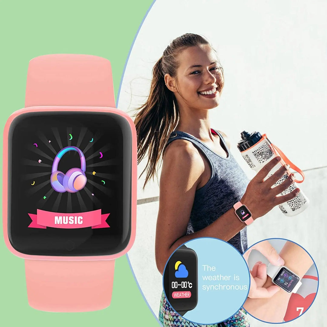 Luxury Smartwatch for Men & Women – Bluetooth Fitness Tracker, Music Control, Sleep Monitor, Sports Bracelet, Stylish Smart Watch with Heart Rate Monitor