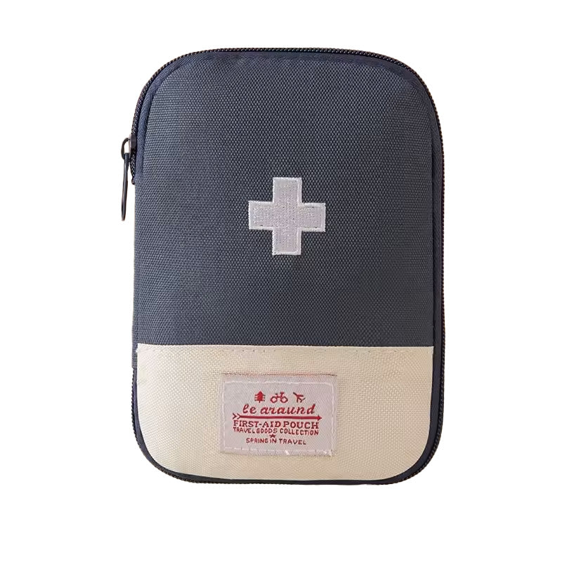 Premium Mini Portable First Aid Kit – Compact Medical Emergency Organizer, Household Medicine Storage Bag for Outdoor 