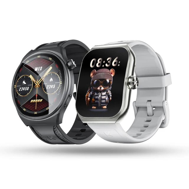 Premium Smartwatch for Men & Women, 1.96" AMOLED, Bluetooth Calling, 100+ Sport Modes, IP68 Waterproof, Health Monitoring,