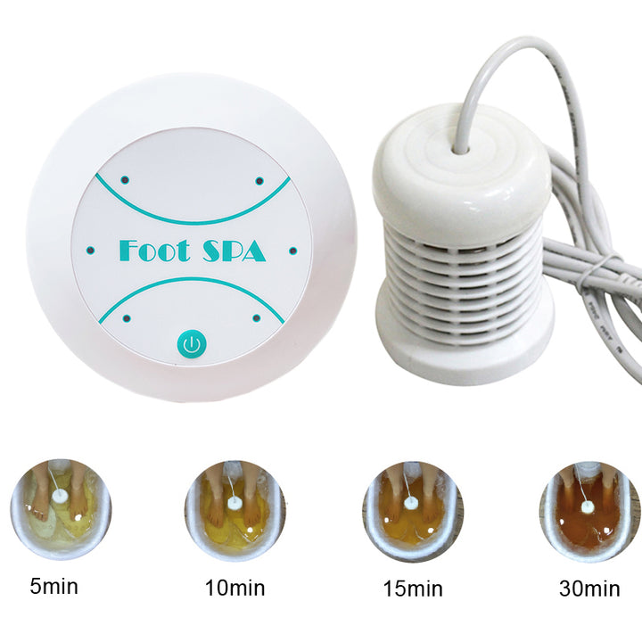 Premium Ionic Foot Detox Machine for Foot Spa, Relaxation, and Pain Relief Therapy – Mini Aqua Foot Bath Detoxifier with 