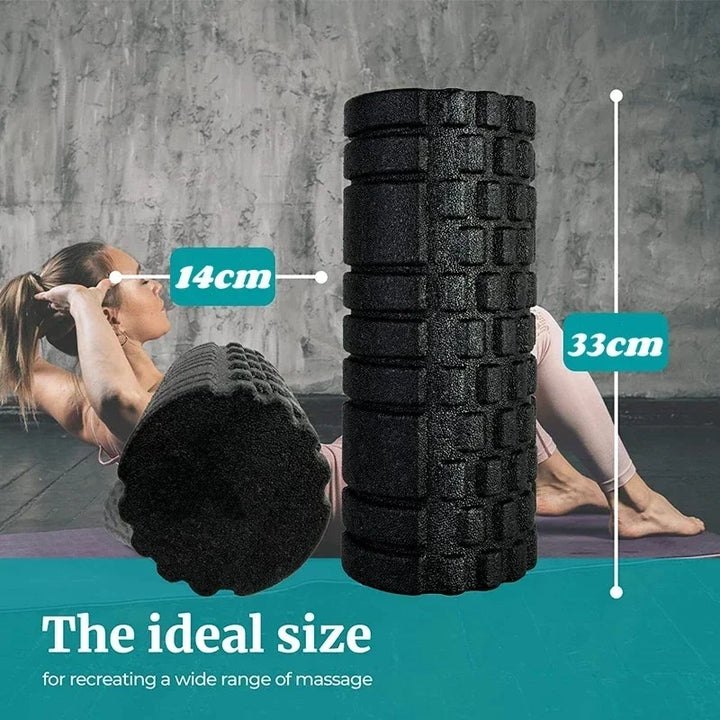 Premium EPP Foam Roller for Yoga & Fitness, 33x14cm, Muscle Relaxation & Myofascial Release, High-Density Back Massager for