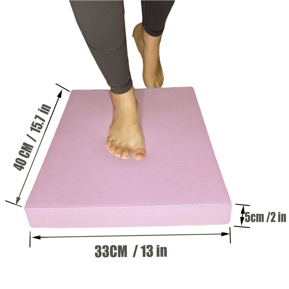 Premium Non-Slip Yoga Balance Pad – Soft Foam Exercise Cushion for Pilates, Fitness Training & Body Building, Ideal Balance Board for Stability & Core Strength