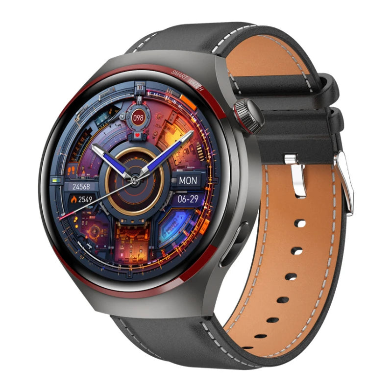 Premium Smartwatch for Men – 1.53'' AMOLED HD Screen, GPS, NFC, Bluetooth Calling, IP68 Waterproof, Heart Rate & Blood 