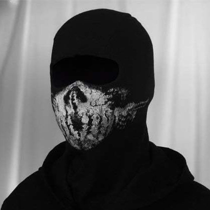 Premium Unisex Cotton Balaclava Skull Mask – Ghost Skeleton Design for Outdoor Sports, Motorcycle, Hiking & Skiing