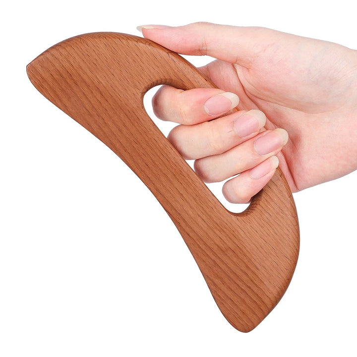 Premium Wooden Gua Sha Tool for Body Massage Therapy, Slimming Scraping Board for Acupoint Massage on Chest, Back, Neck, 