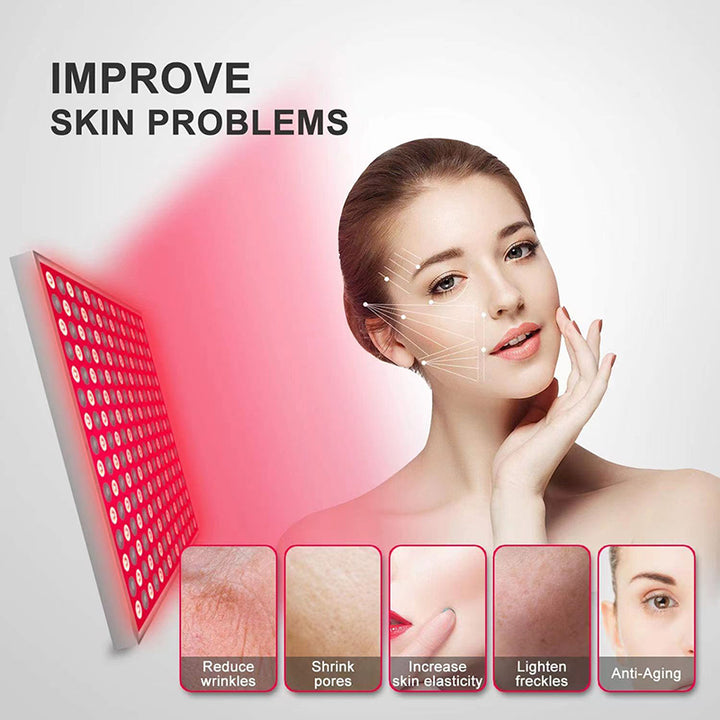 Premium 45W Red LED Light Therapy Panel - Deep Red 660nm & Near Infrared 850nm Combo for Pain Relief, Skin Rejuvenation, and