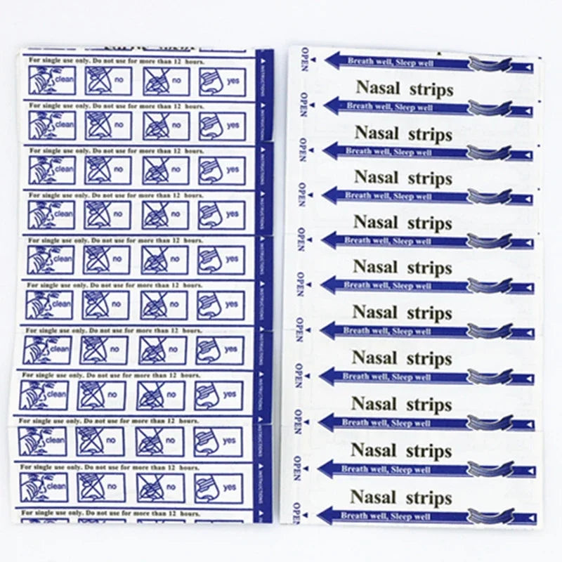 High Quality Anti-Snoring Nasal Strips - 50pcs Transparent Stop Snoring Aid, Better Nose Breath, Extra Strength Nasal Patch 